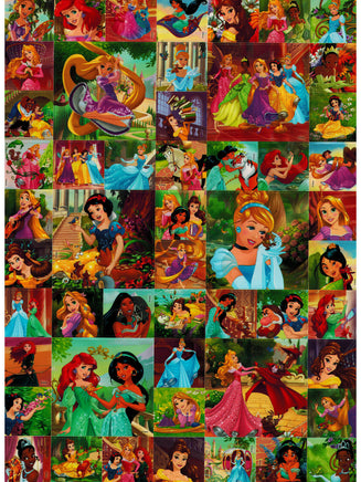 100 Sticker Disney Princess Set 12Malbilder, Aufkleberbogen mit Rapunzel, Cinderella, Schneewittchen, Arielle, Pocahontas uvm.