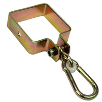 2er Set 9x9cm Vierkant Premium Schaukelschelle mit Karabiner, Einzelbild von 1 Schaukelschelle