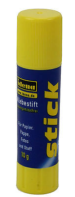 Klebestift 10g für Fotos Pappe Papier & Stoff, gelb-blaue Verpackung