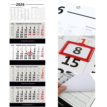 Kombi 4-Monatskalender 2026 Wandkalender