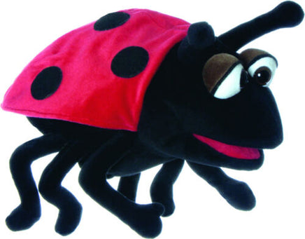 Living Puppet Handpuppe Marienkäfer "Hubi" in schwarz-rot