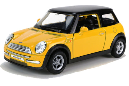 Welly Modellauto BMW Mini Cooper 11cm- gelb
