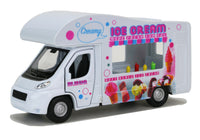 Modellauto Eiswagen 12cm Frontansicht, Seite 1 mit 4 Produkten auf Theke stehen