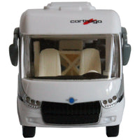 Modellauto Wohnmobil Carthago Chic C-Line 16cm Frontansicht mit beige/cremefarbenen Sitzen