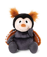 NICI 20cm Kuscheltier Maikäfer "Bille" 48774, in grau-schwarz, braune Flügel, grau-hellgrau gestreifte Beine und Arme
