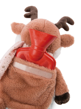 NICI 350ml Wärmflasche Rentier Jonte 48336 Wärmflasche in rot