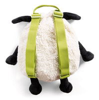NICI Kindergartenrucksack Shaun das Schaf "Baby Timmy" 37903 Rückseite it hellgrünen Trägern