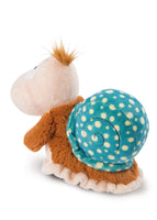 NICI Kuscheltier Schnecke 25cm blau  47945 mit blau gepunkteten Haus