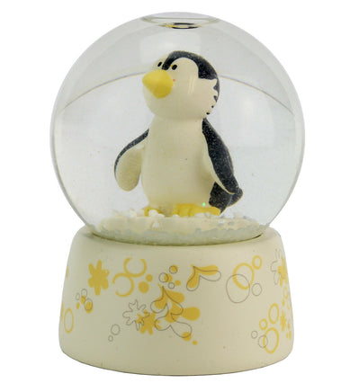 NICI  Schneekugel verschiedene Figuren 6cm, Variante:Pinguin-Ice Guys 33210, cremefarbene Halterung