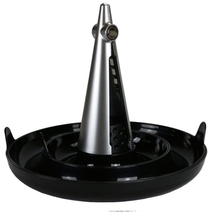Nussknacker Set Cheops mit 3 Servierschalen, schwarz-silberfarbig