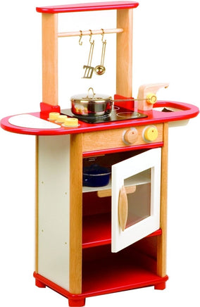 Pintoy Holz Kinderküche Küchencenter rot