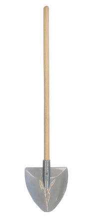 Schaufel grau für Kinder mit 60cm Stiel aus Holz
