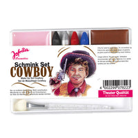 Schminkset Fasching verschiedene Charaktere, Variante: Cowboy