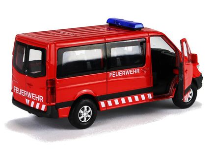 Welly Modellauto Feuerwehr Mercedes Sprinter 12cm geöffnete Tür