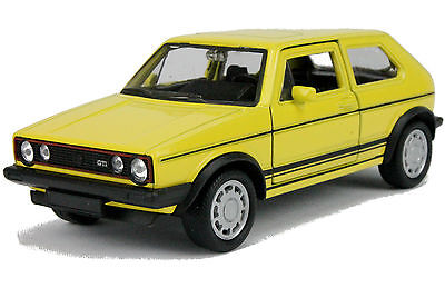 Welly Modellauto VW Golf I GTI (1er Golf) - 11cm- gelb