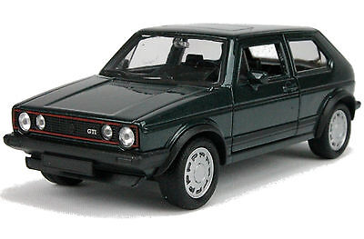 Welly Modellauto VW Golf I GTI (1er Golf) - 11cm- oliv grün