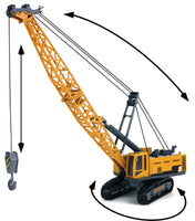 XL Modell Seilkran gelb Metall Kunststoff 30cm drehbare Fahrerkabine