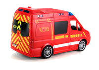 XL Modellauto Feuerwehr mit Licht & Sound 22cm Seitenansicht