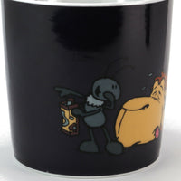 XL NICI Porzellan Tasse "Kamel & Ameise" Detailansicht, Ameise mit Landkarte