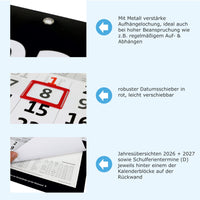 XXL 4-Monatskalendder 2026- Detailbild der Extras