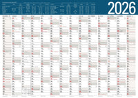 XXL Jahresplaner 2026 Plakatkalender 96x68cm