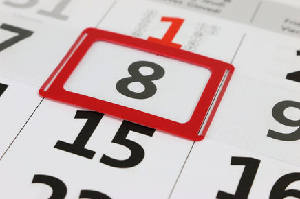 roter Datumsschieber für 6-Moantskalender 2026