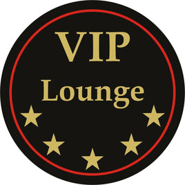 6er Set Bierdeckel VIP Lounge Untersetzer Deluxe 5 Sterne Bar rund 11cm Ø 6 Stück