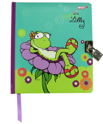 NICI Tagebuch Frosch Green Lilly mit Schloß