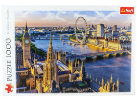 Puzzle London 1000 Teile Panorama Skyline mit Big Ben Themse Eye Westminster