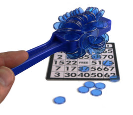 Zauberstab magnetisch mit 100 Bingochips für Bingo Spiel Lotto Spielchips Magnet