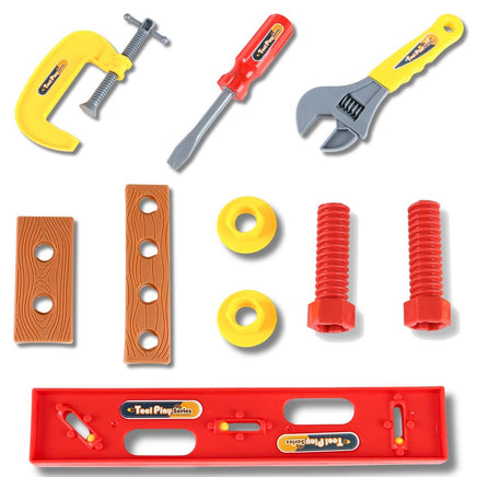 10-teiliges Spielzeug Werkzeug Set für Kinder bunt