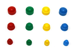 10 Stück Abdeckkappen für Sechskant Schrauben Spielturm Abdeckung Schutzkappen in Rot,Grün, Gelb oder Blau