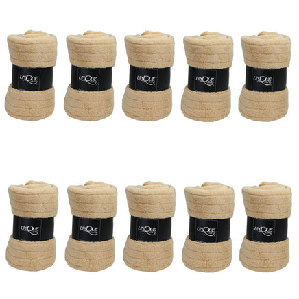10 Stück Tagesdecken für Gastro Bedarf in Beige