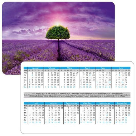 10x Minikalender 2026 mit Motiv Lavendelfeld