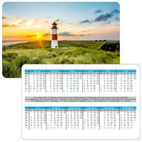 10x Minikalender 2026 mit Motiv Leuchtturm