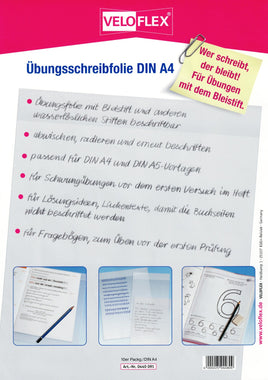 10x Übungsschreibfolie DIN A4