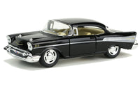 Kinsmart Modellauto 1957 Chevrolet Bel Air Straßenkreuzer 13cm- schwarz