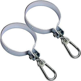 2er Set Schaukelschelle für Rundholz 140mm Ø  mit Karabiner