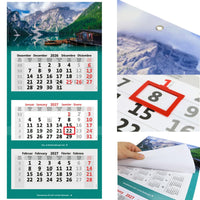 3-Monatskalender 2027 mit Motiv Bergsee