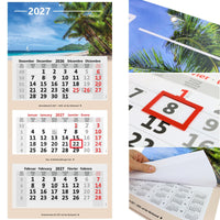 3-Monatskalender 2027 mit Motiv Karibik