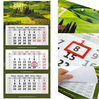 3-Monatskalender 2027 mit Motiv Toskana