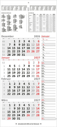 4-Monatskalender 2007 Kombi mit Noitzstreifen
