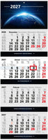 4-Monatskalender 2027 mit Bild des Universums