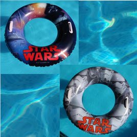 Bestway Kinder Schwimmring mit den Disney Star Wars Motiven Stromtrooper und Darth Vader mit Todesstern
