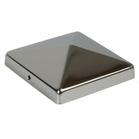 Edelstahl Pfostenkappe Pfostenabdeckung Abdeckkappe mit Spitze Pyramide