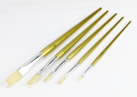 5 Stück Künstlerpinsel - Flachpinsel