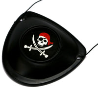 6er Set Piraten Augenklappe schwarz stabil einzeln