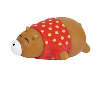 Anti Stress Knautsch Ball Braunbär mit rotem T-Shirt