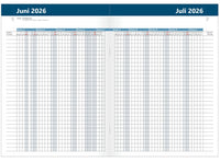 Belegungskalender 2026 A4 pro Seite 1 Monat