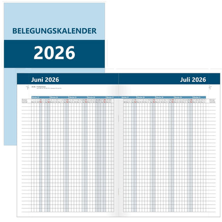 Belegungskalender für Vermieter 2026 A4